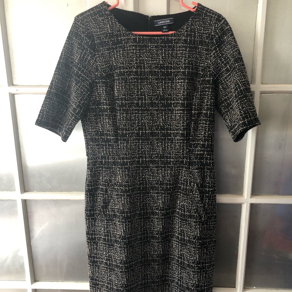 Like new, never worn Lands End dress 12T